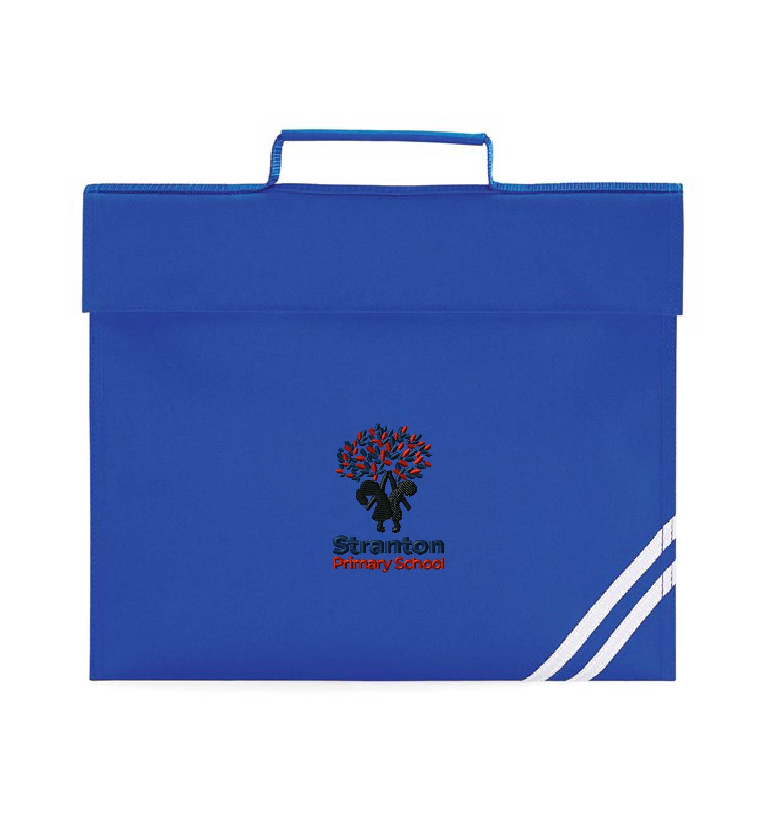 Basic Book Bag Royal Blue with embroidered school logo