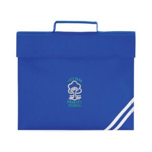 Basic Book Bag Royal Blue with embroidered school logo