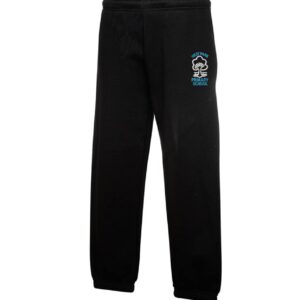 Black PE Jogging Bottoms with embroidered logo