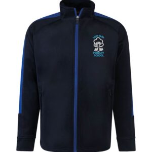 Navy/Royal Tracksuit Top with embroidered school logo left chest (football practice only)