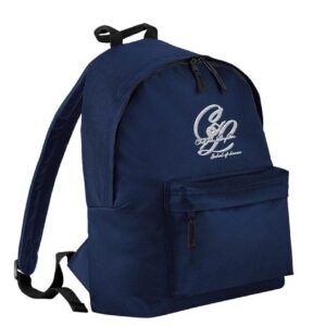 Navy Junior Backpack with embroidered logo