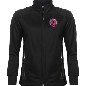 Black Full Zip Training Jacket with embroidered club logo left chest and HARTLEPOOL NC printed on reverse