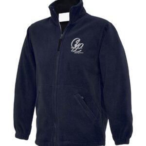 Navy Fleece with embroidered club logo left chest
